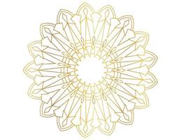 Mandala Art with golden gradient, designing, background, vector