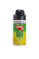 Yogyakarta, 09 March 2021, Baygon Spray in aerosol can pack. Indonesian brand mosquito repellent spray