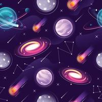 Celestials Bodies Seamless Pattern vector