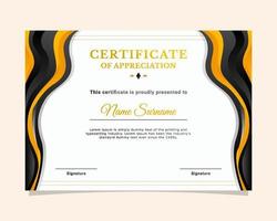 University Certificate Template vector