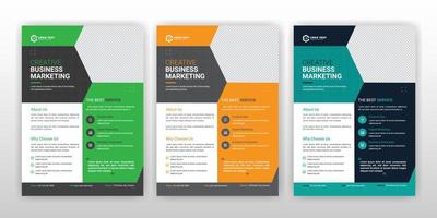 Business flyer brochure design template