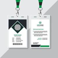 Professional ID Card Design vector