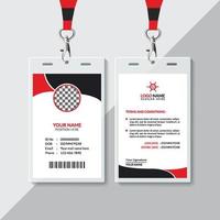 ID Card Design Template vector
