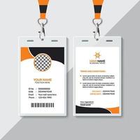 Creative ID Card Design Template vector