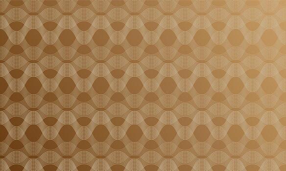 patrón de línea ondulada en fondo marrón por diseño vectorial vector