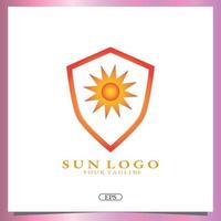 sol logo premium elegante plantilla vector eps 10