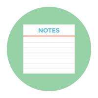 Trendy Notes Concvepts vector