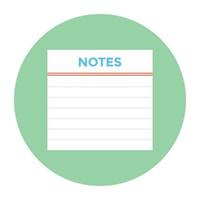 Trendy Notes Concvepts vector