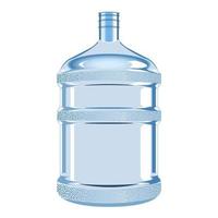 plastic water bottle for cooler realistic vector