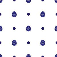 Easter background. Colored seamless vector pattern with easter eggs.