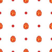 Easter background. Colored seamless vector pattern with easter eggs.