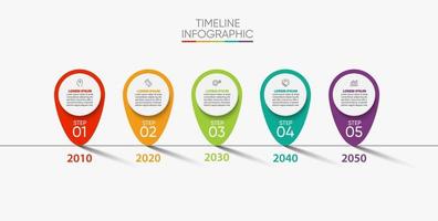 presentación plantilla de infografía empresarial vector