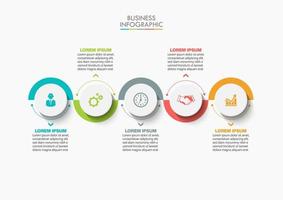 Presentation business infographic template vector