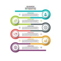 Presentation business infographic template vector