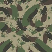 brush art of woodland jungle forest camouflage stripes pattern military background ready for your design vector