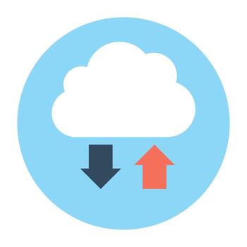 conceptos de computación en la nube vector