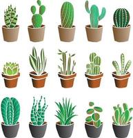 cactus pattern for printing vector