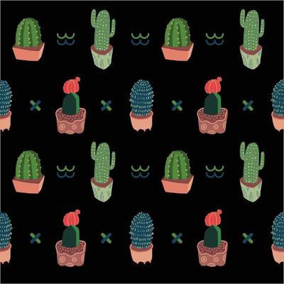 cactus pattern for printing