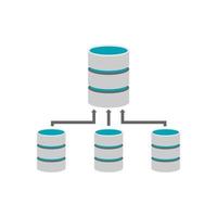 Base de datos de respaldo. gestión de base de datos. vector