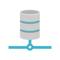 Database relational icon. Database connection symbol. vector