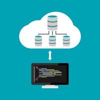 Programación de la arquitectura de la base de datos. gestión de relaciones con bases de datos. almacenamiento en la nube. vector