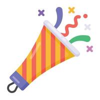 Celebrations in flat style icon, editable vector