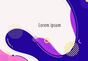 Abstract background liquid dynamic waves and organic shapes forms pattern vector