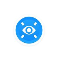 Focus vector with eye symbol