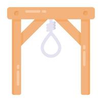 A death rope flat editable icon design vector