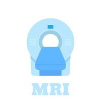 MRI scanner icon isolated on white in flat style vector