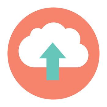 conceptos de carga en la nube vector