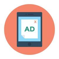 Mobile Advertising Concepts vector