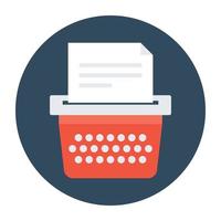 Trendy Typewriter Concepts vector