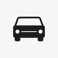 Vector car icon isolated on white background