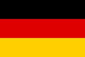 German flag vector icon. The flag of Germany