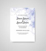 Wedding invitation with abstract watercolor background vector