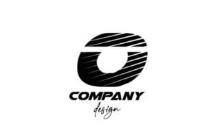 logotipo de icono de letra del alfabeto o blanco y negro. diseño creativo para empresas y negocios con estilo audaz en rodajas vector