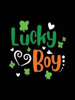 St. Patrick's Day typography colorful lettering T-shirt design vector