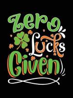 St. Patrick's Day typography colorful lettering T-shirt design vector