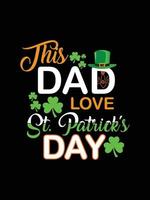 St. Patrick's Day typography colorful lettering T-shirt design vector