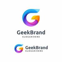 Business corporate letter G logo design vector. Colorful letter G logo design template. Abstract G Logo Concept vector