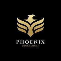 logotipo de fénix, plantilla de logotipo de águila y pájaro vector