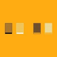 Building it is white icon . vector