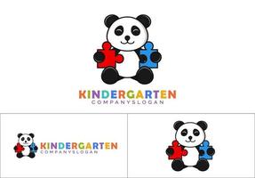 kindergarten logo concept vector