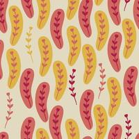 SEAMLESS PATTERN BACKGROUND WITH CUTE COLOURFUL DOODLE FLOWER vector