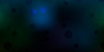 Dark blue, green vector backdrop with chaotic shapes.