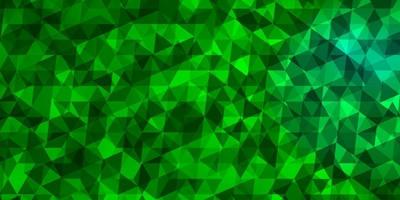 Light Green vector background with polygonal style.