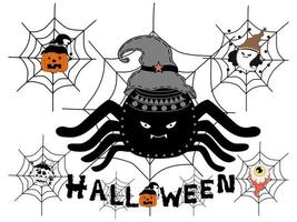 Elements for Halloween decorations vector