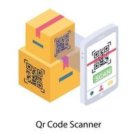 QR code scanner vector