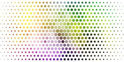 Light Multicolor vector background with bubbles.